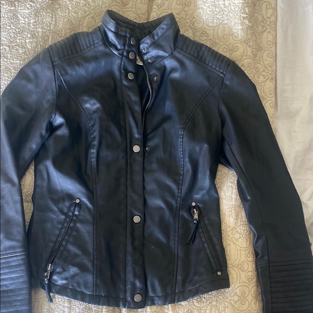 Celebrity Pink | Black Leather Jacket